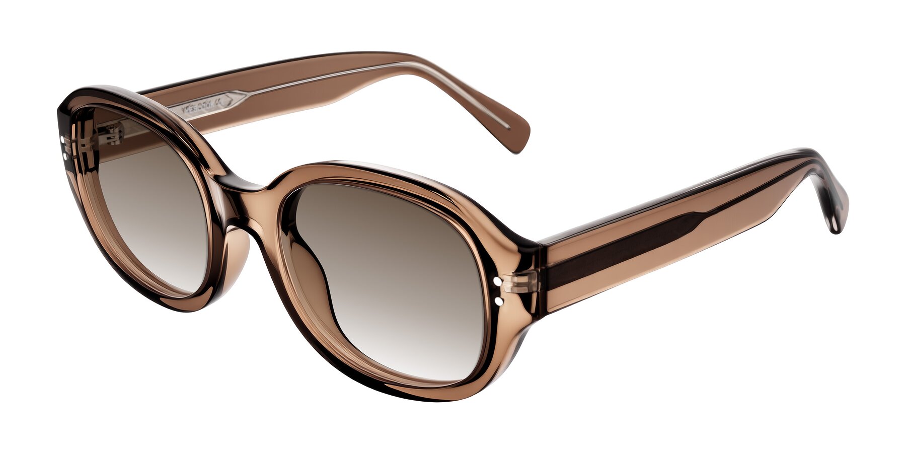 Angle of Novak in Translucent Brown with Brown Gradient Lenses