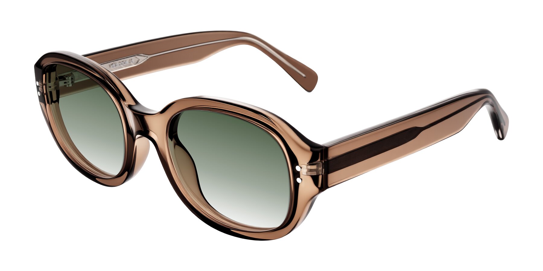 Angle of Novak in Translucent Brown with Green Gradient Lenses