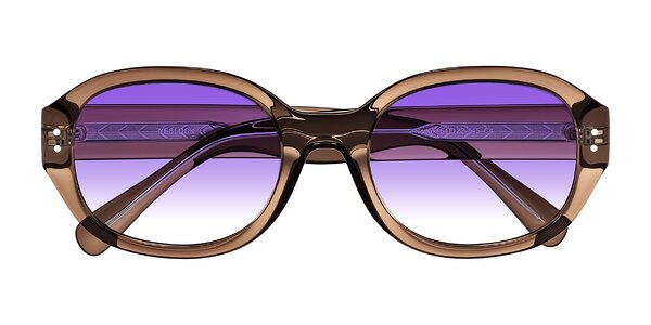 Front of Novak in Translucent Brown