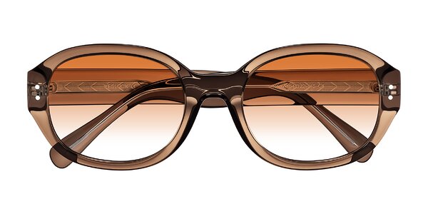 Front of Novak in Translucent Brown