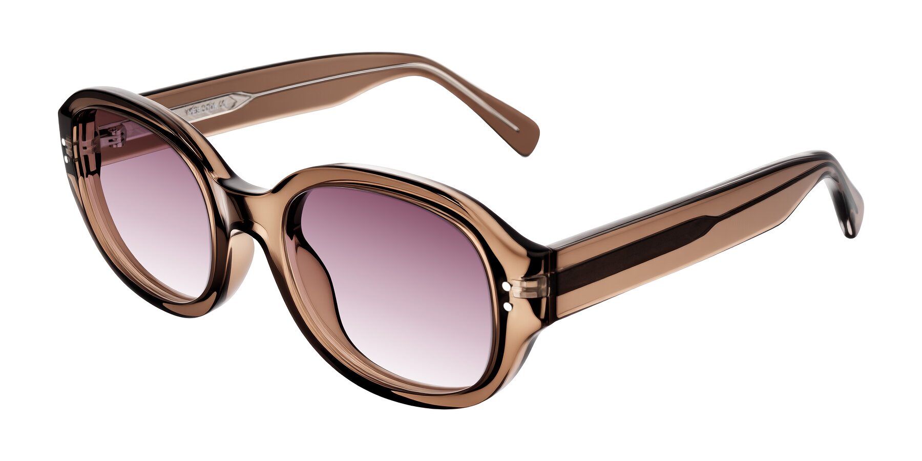 Angle of Novak in Translucent Brown with Wine Gradient Lenses