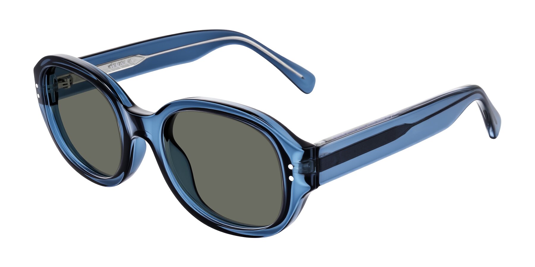Angle of Novak in Translucent Blue with Gray Polarized Lenses