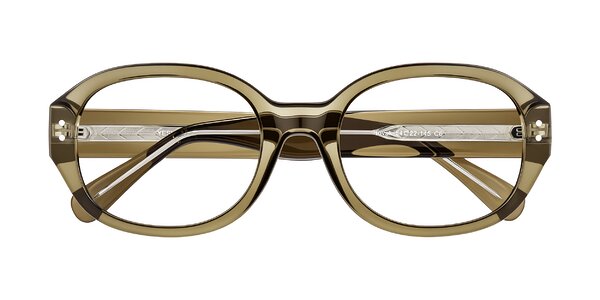 Front of Novak in Translucent Olive Gray