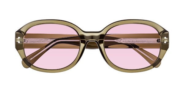 Front of Novak in Translucent Olive Gray