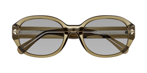 Front of Novak in Translucent Olive Gray