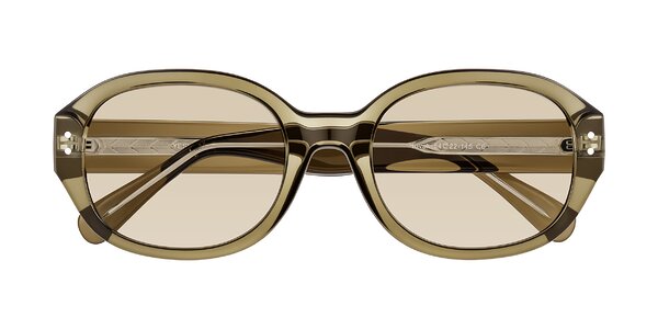 Front of Novak in Translucent Olive Gray
