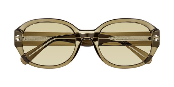 Front of Novak in Translucent Olive Gray