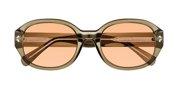 Front of Novak in Translucent Olive Gray