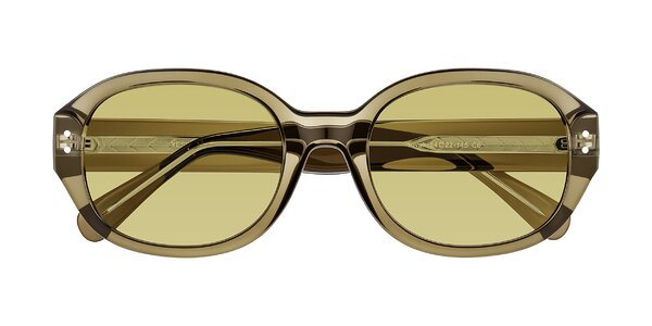 Front of Novak in Translucent Olive Gray