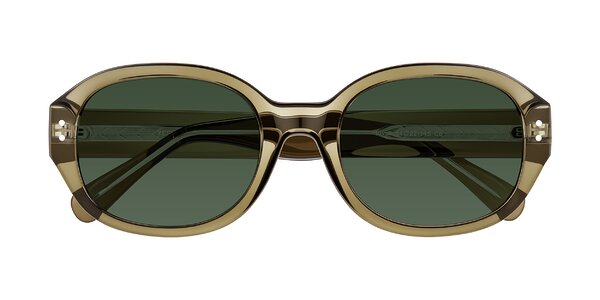 Front of Novak in Translucent Olive Gray