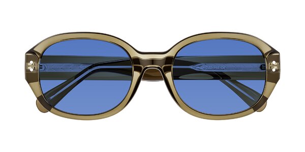Front of Novak in Translucent Olive Gray