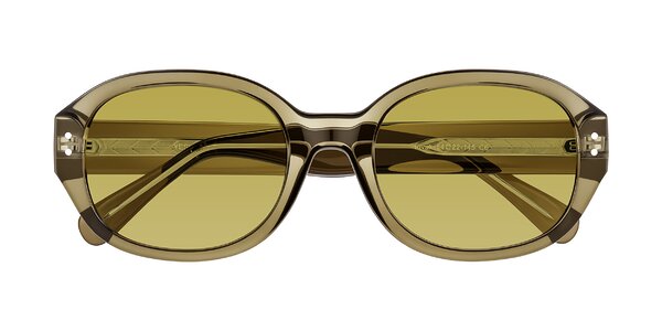 Front of Novak in Translucent Olive Gray