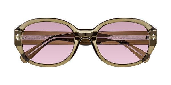 Front of Novak in Translucent Olive Gray