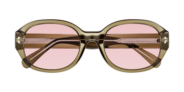 Front of Novak in Translucent Olive Gray