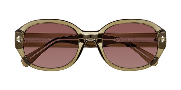 Front of Novak in Translucent Olive Gray