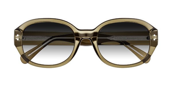 Front of Novak in Translucent Olive Gray