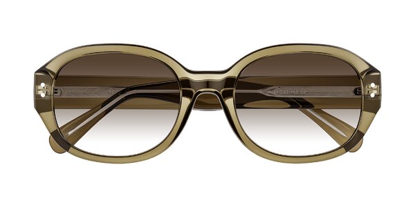 Front of Novak in Translucent Olive Gray