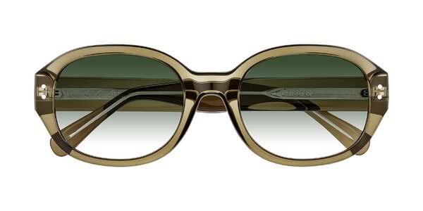Front of Novak in Translucent Olive Gray