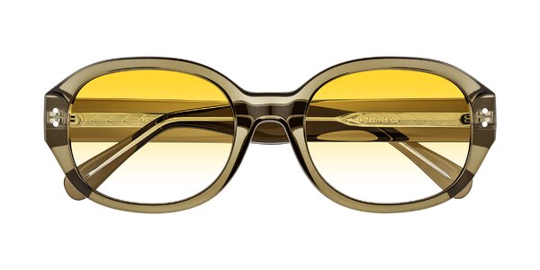 Front of Novak in Translucent Olive Gray