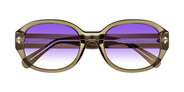 Front of Novak in Translucent Olive Gray