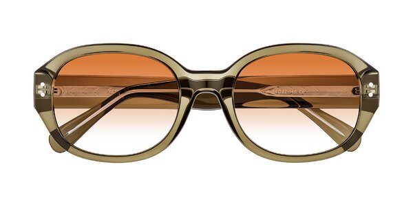 Front of Novak in Translucent Olive Gray
