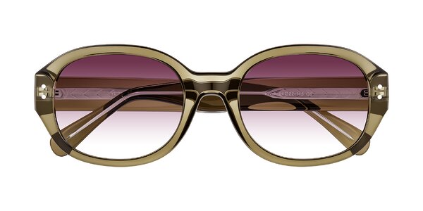 Front of Novak in Translucent Olive Gray