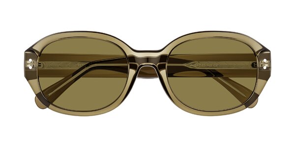Front of Novak in Translucent Olive Gray