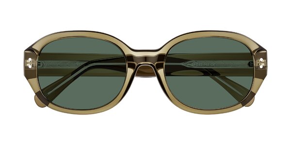 Front of Novak in Translucent Olive Gray