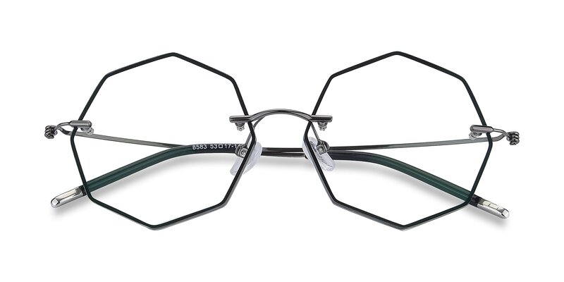 Y7004 - Black / Gunmetal Eyeglasses