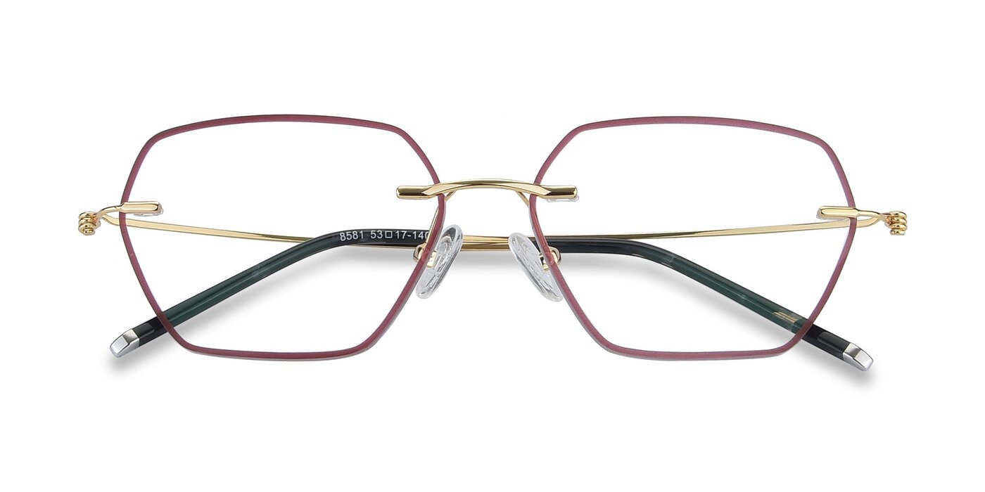 Y7006 - Red / Gold Reading Glasses