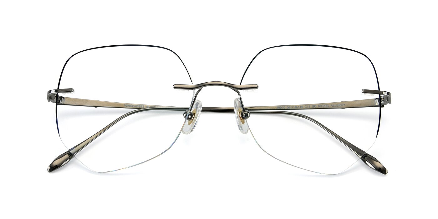 Y7008 -  Gunmetal / Black Reading Glasses