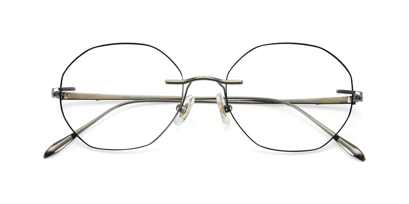 Y7010 -  Gunmetal / Black Eyeglasses