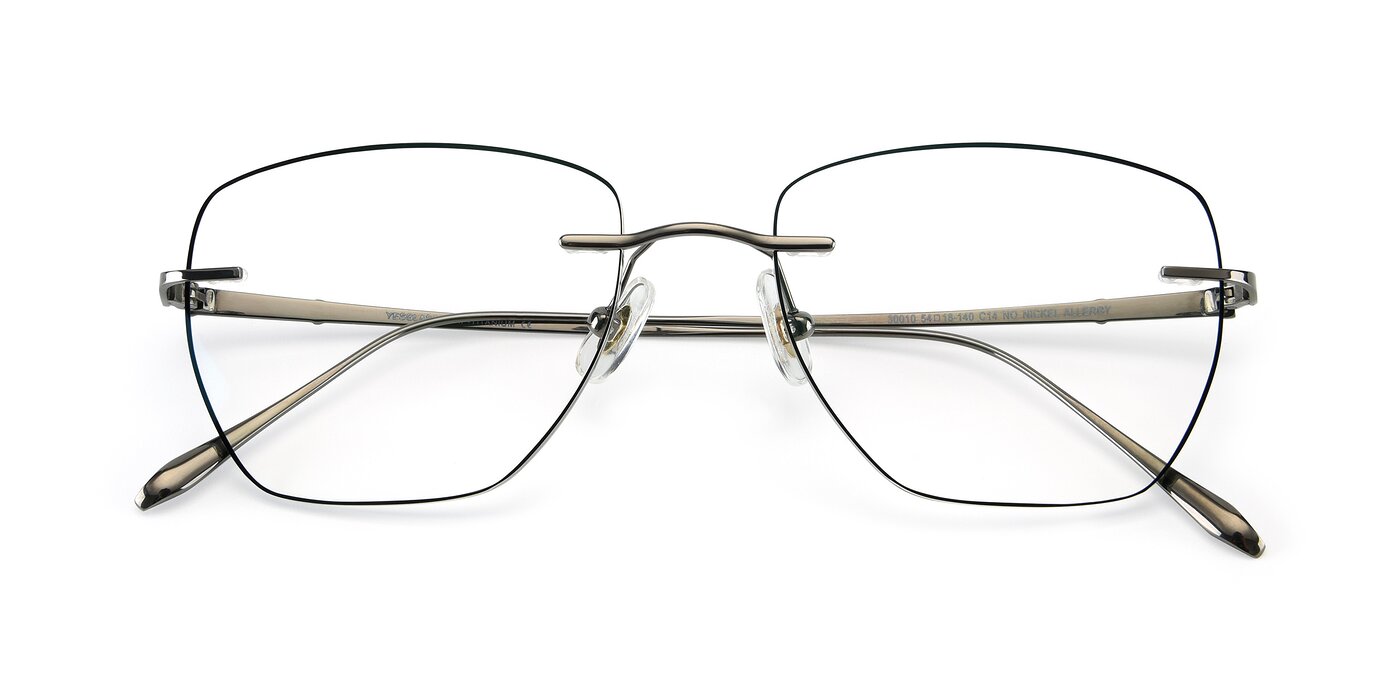 Y7011 -  Gunmetal / Black Reading Glasses