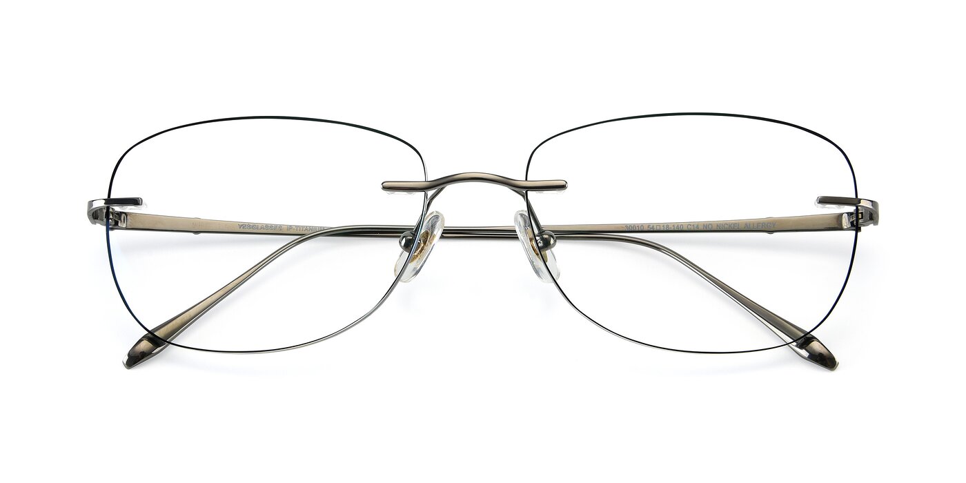 Y7012 -  Gunmetal / Black Reading Glasses