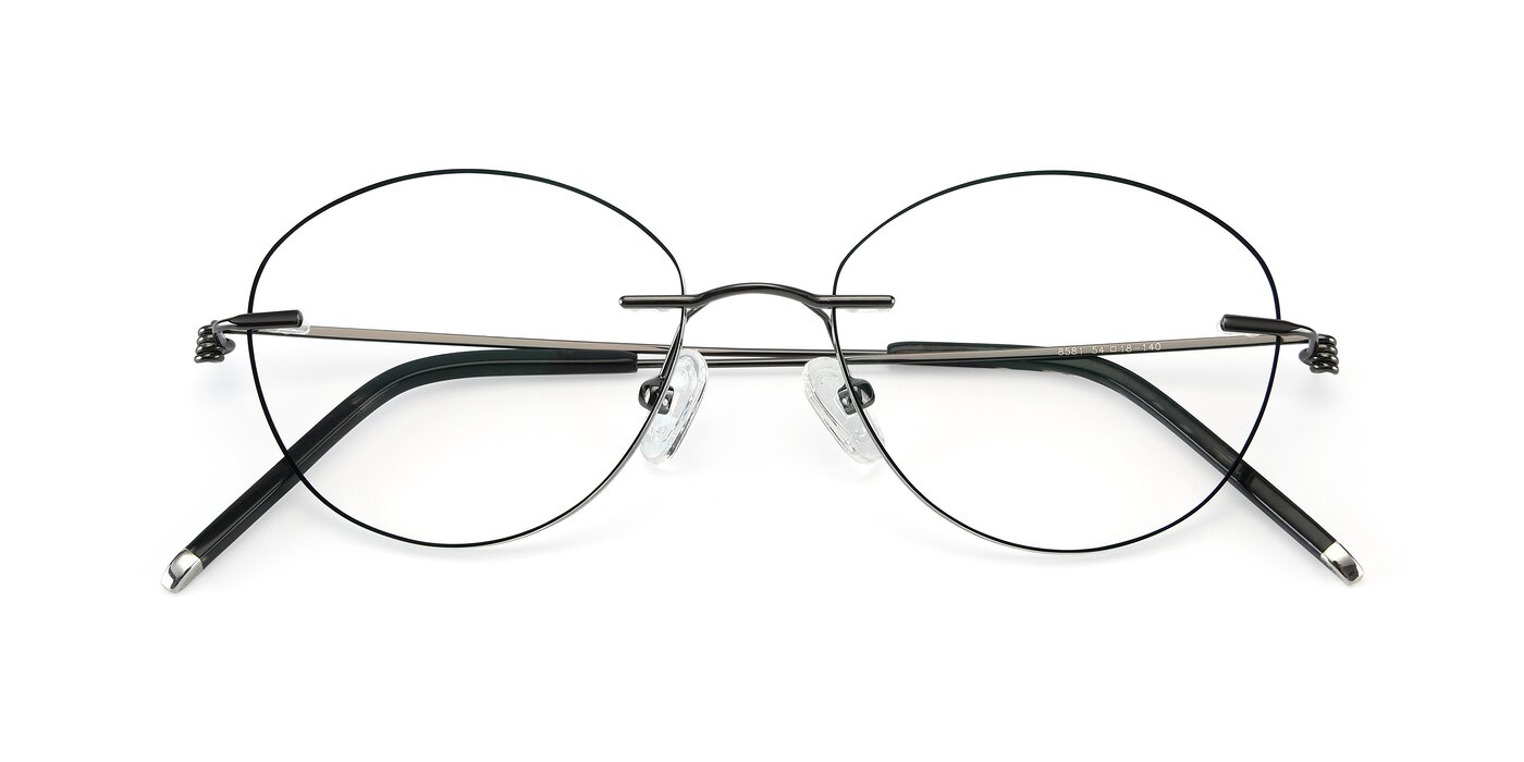 Y7013 -  Gunmetal / Black Eyeglasses