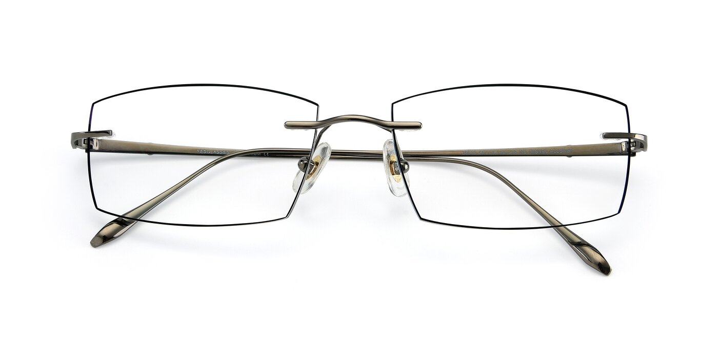 Y7015 -  Gunmetal / Black Reading Glasses