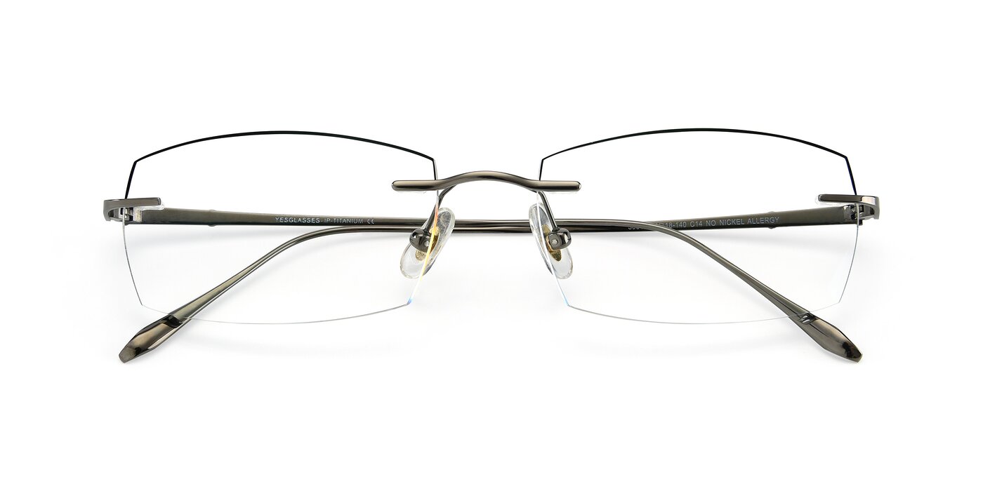 Y7016 -  Gunmetal / Black Reading Glasses