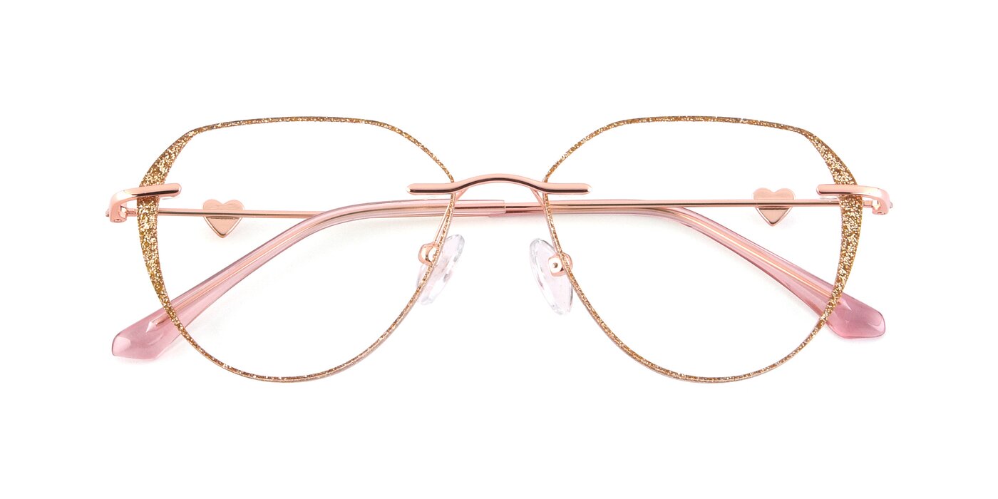Ketty - Rose Gold / Gold Eyeglasses