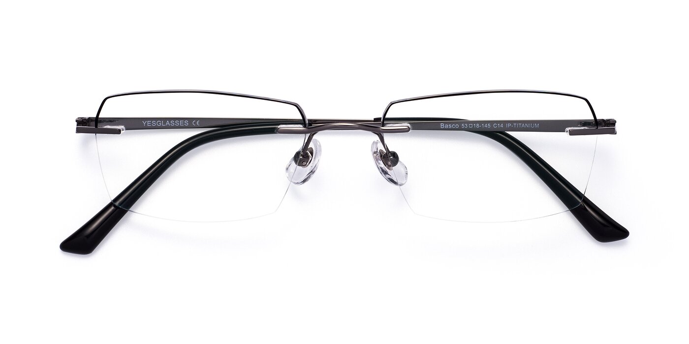 Basco -  Gunmetal / Black Reading Glasses