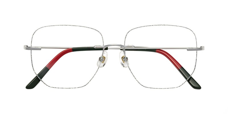 Y7055 - Silver Glitter / Silver Eyeglasses
