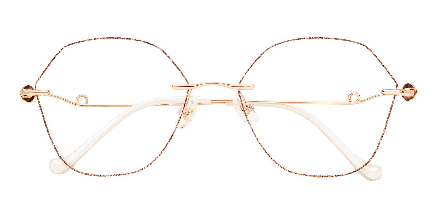 Titouan - Rust Glitter/Rose Gold Reading Glasses