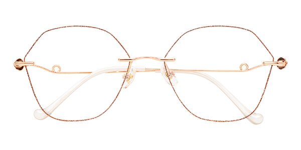 Front of Titouan in Rust Glitter/Rose Gold