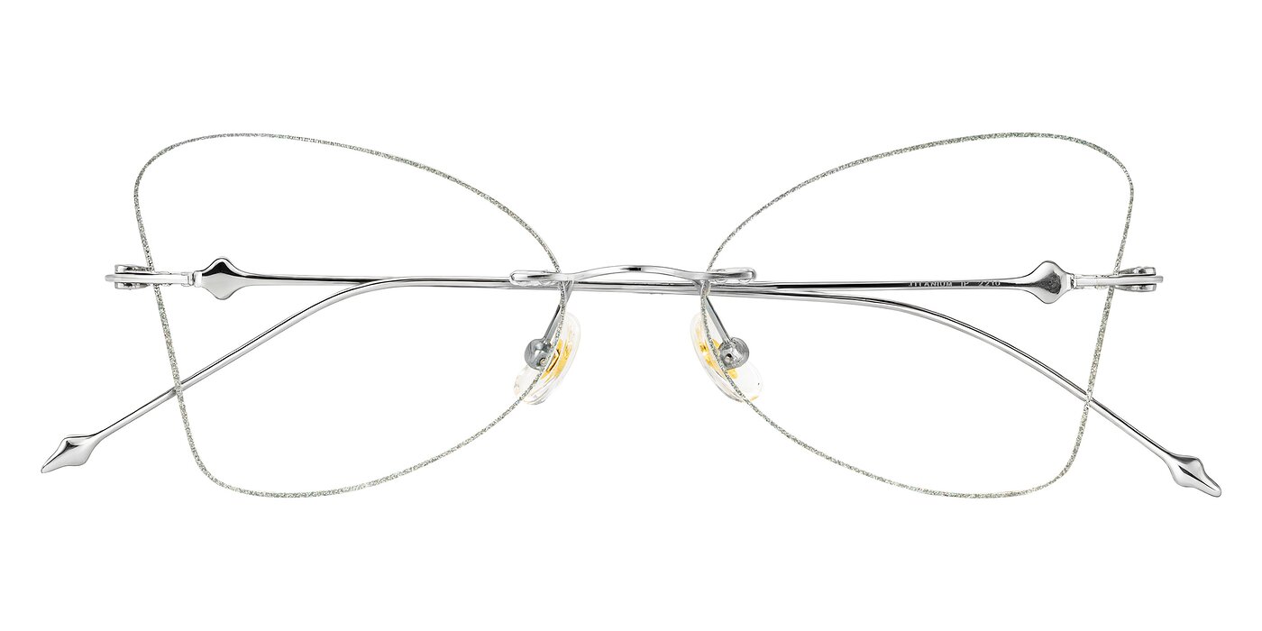 Solene - Silver Glitter/Silver Eyeglasses