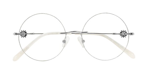 Front of Clea in Silver Glitter/Silver