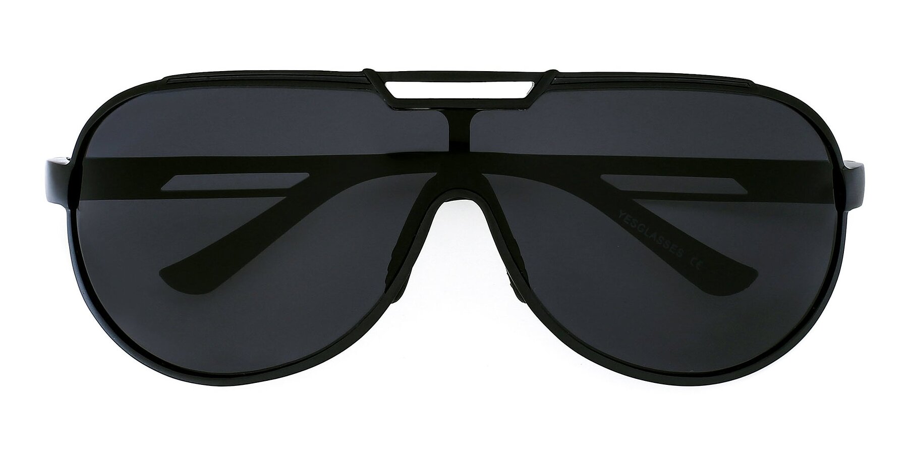 Folded Front of XD303 in Black with Gray Polarized TAC Lenses
