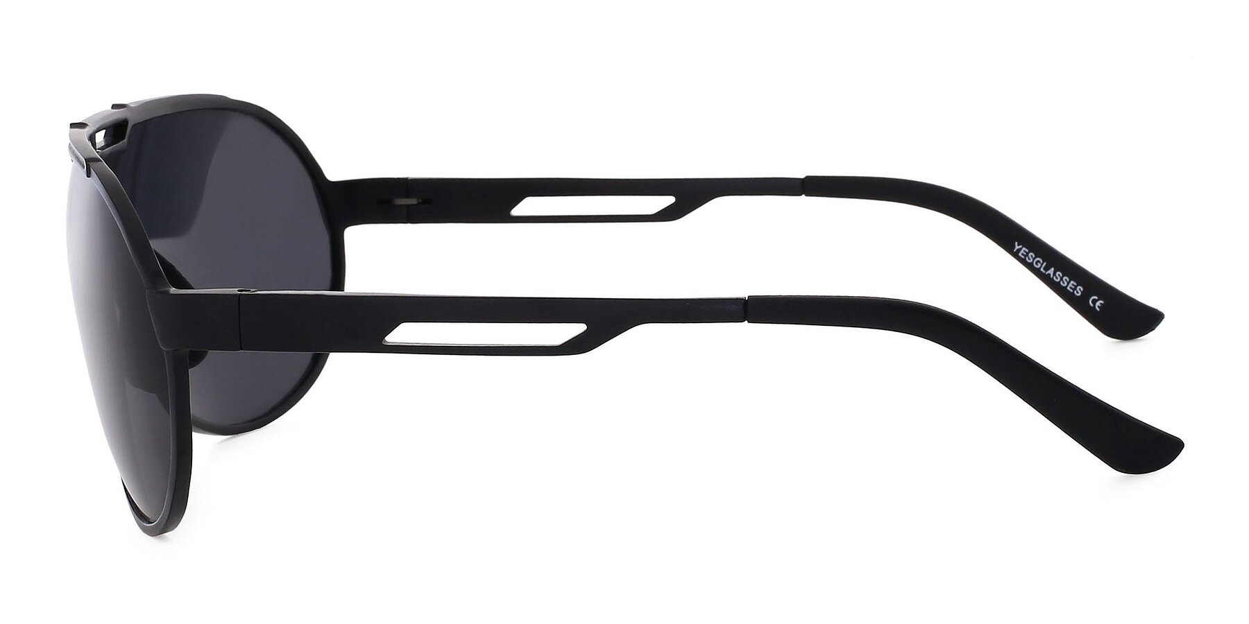 Side of XD303 in Black with Gray Polarized TAC Lenses