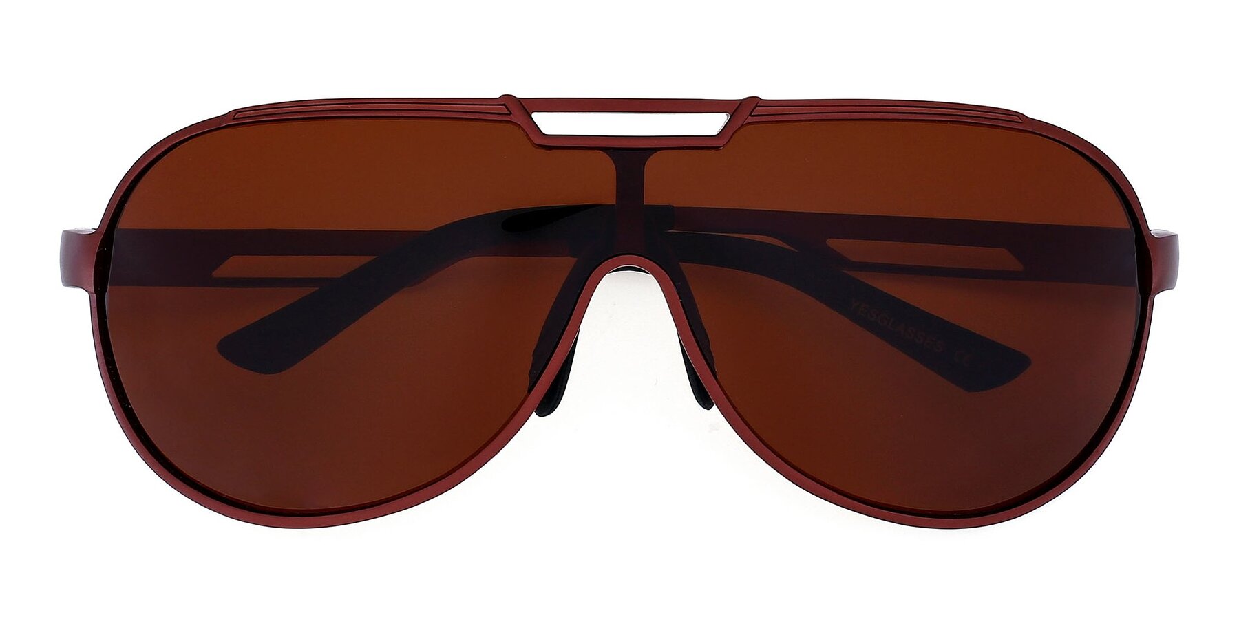 Folded Front of XD303 in Brown with Brown Polarized TAC Lenses
