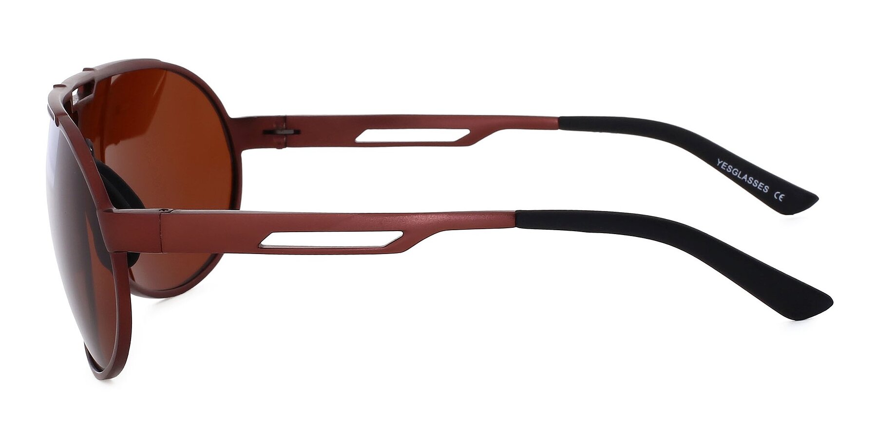 Side of XD303 in Brown with Brown Polarized TAC Lenses