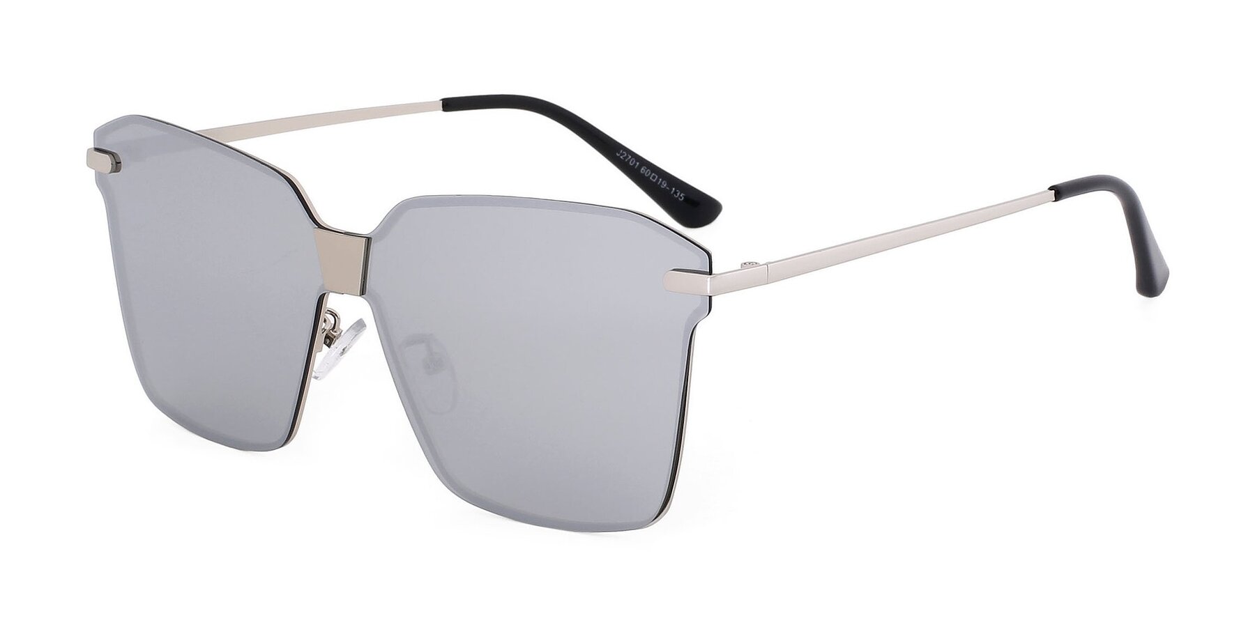 Angle of J2701 in Gunmetal with Silver Mirrored TAC Lenses