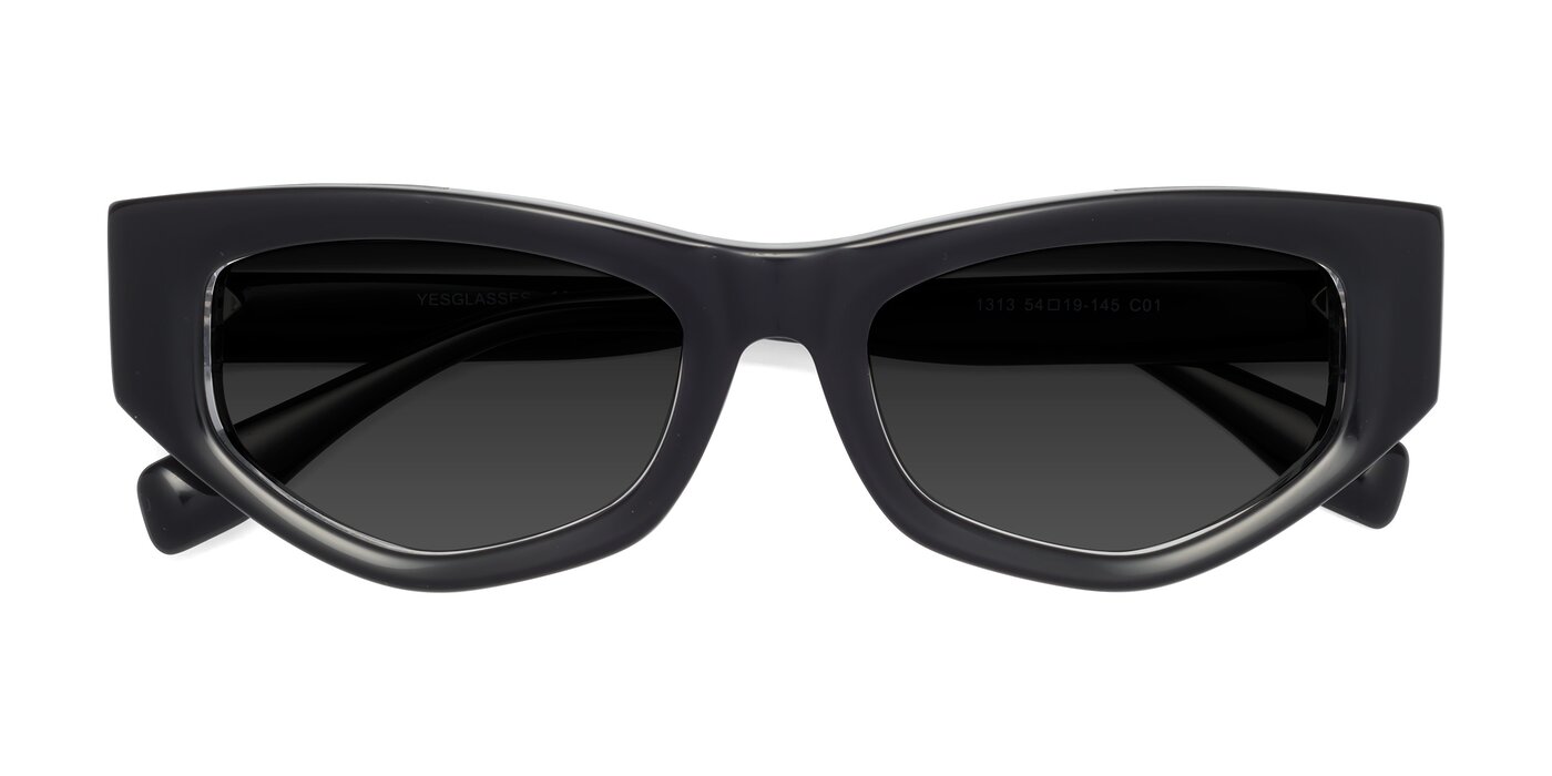 1313 - Black / Clear Polarized Sunglasses
